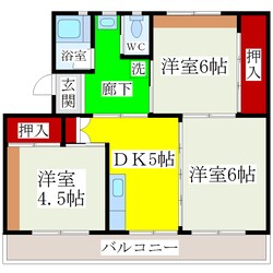 八丁牟田駅 徒歩52分 3階の物件間取画像